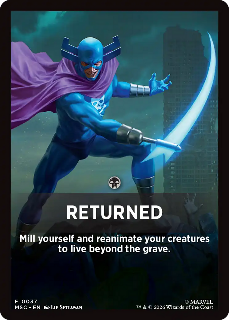 Returned Theme Card [Marvel Super Heroes Commander] | Mega City Incorporated
