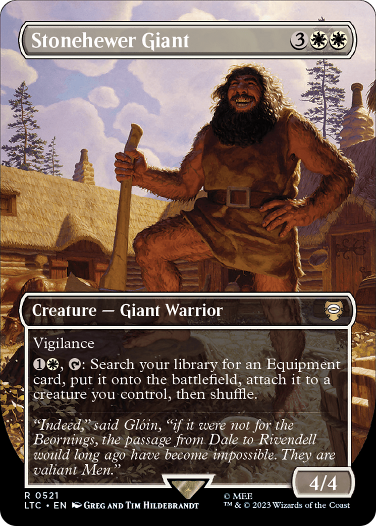 Stonehewer Giant (Borderless) [The Lord of the Rings: Tales of Middle-Earth Commander] | Mega City Incorporated