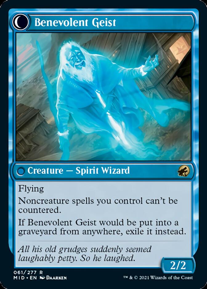 Malevolent Hermit // Benevolent Geist [Innistrad: Midnight Hunt] | Mega City Incorporated
