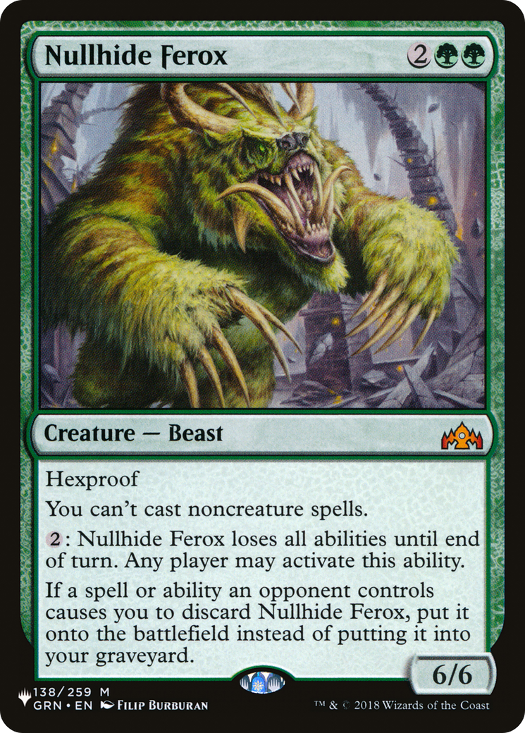 Nullhide Ferox [The List] | Mega City Incorporated