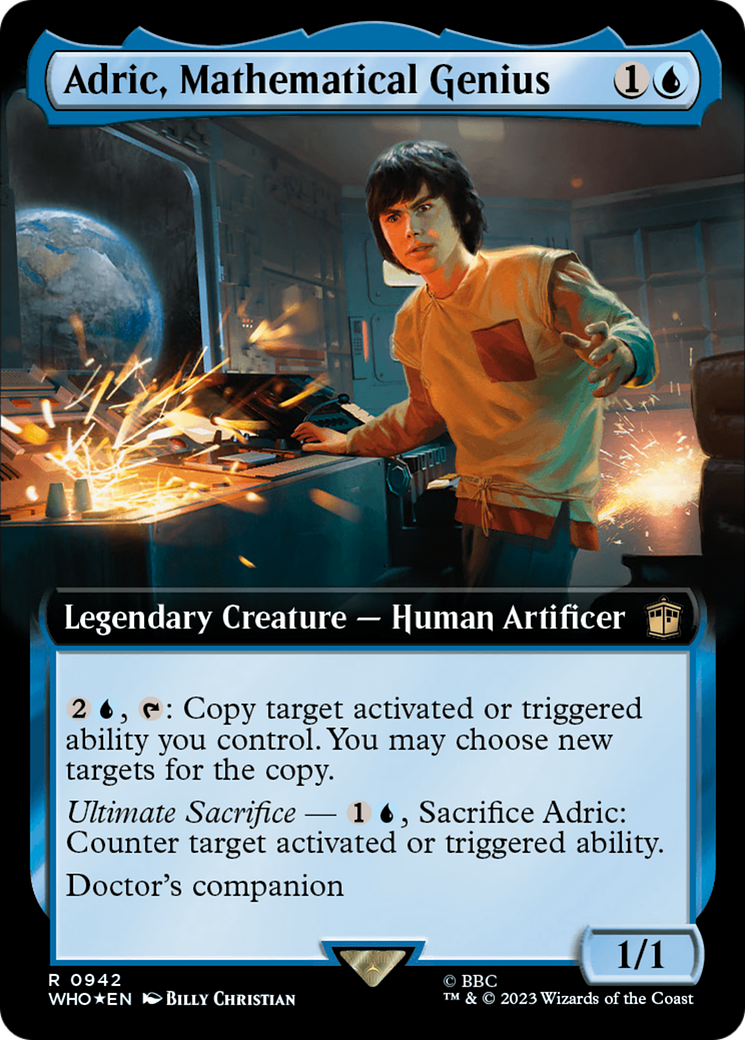 Adric, Mathematical Genius (Extended Art) (Surge Foil) [Doctor Who] | Mega City Incorporated