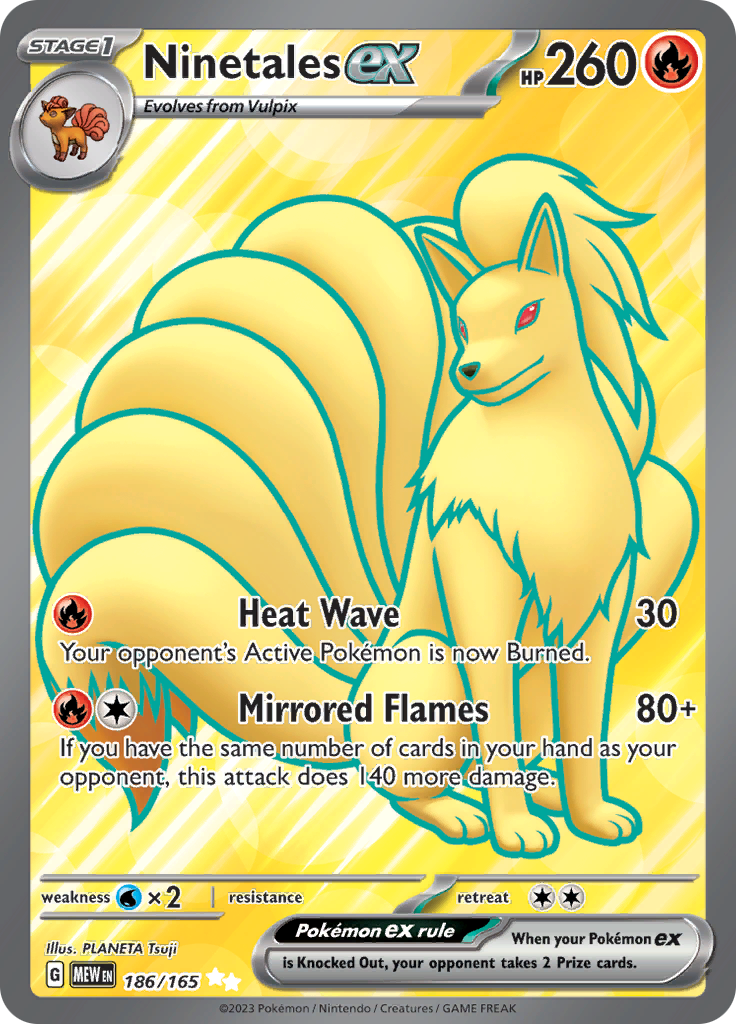 Ninetales ex (186/165) [Scarlet & Violet 151] | Mega City Incorporated