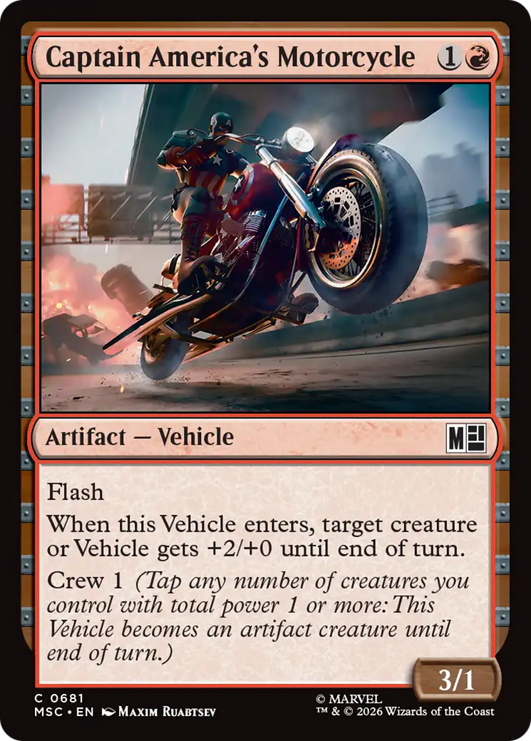 Captain America's Motorcycle [Marvel Super Heroes Commander] | Mega City Incorporated