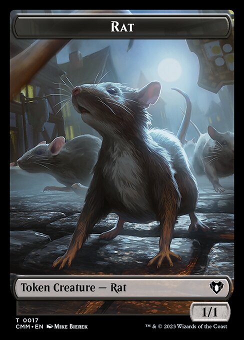 City's Blessing // Rat Double-Sided Token [Commander Masters Tokens] | Mega City Incorporated