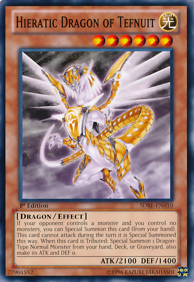 Hieratic Dragon of Tefnuit [SDBE-EN010] Common | Mega City Incorporated