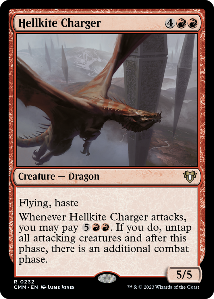 Hellkite Charger (Foil Etched) [Commander Masters] | Mega City Incorporated