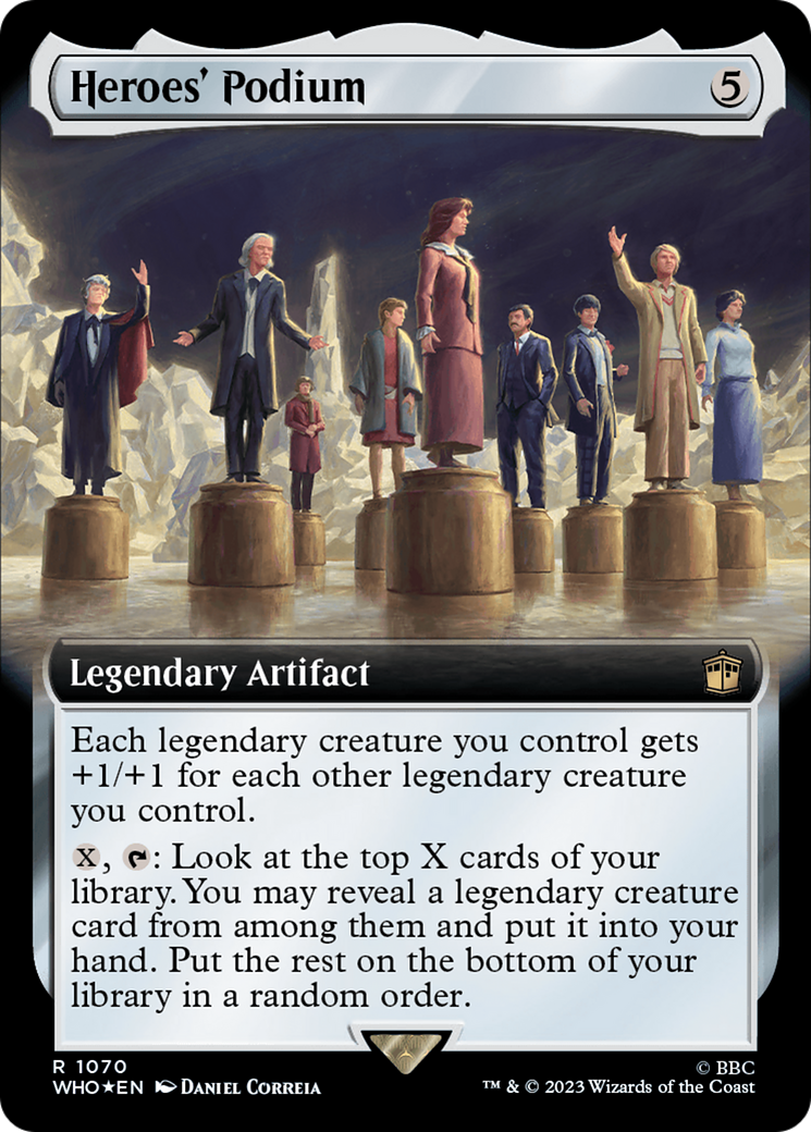 Heroes' Podium (Extended Art) (Surge Foil) [Doctor Who] | Mega City Incorporated