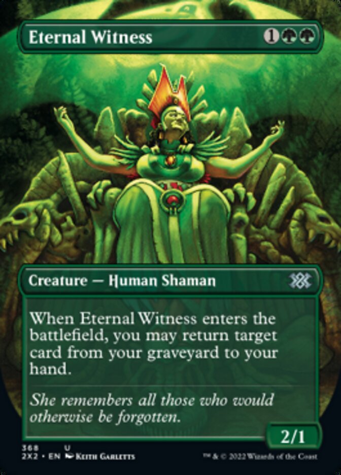 Eternal Witness (Borderless Alternate Art) [Double Masters 2022] | Mega City Incorporated