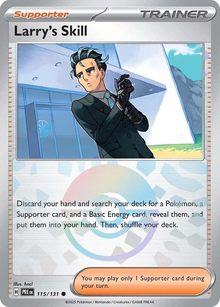 Larry's Skill (115/131) (Poke Ball Pattern) [Scarlet & Violet: Prismatic Evolutions] | Mega City Incorporated