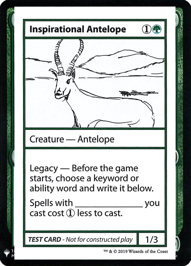 Inspirational Antelope [Mystery Booster Playtest Cards] | Mega City Incorporated