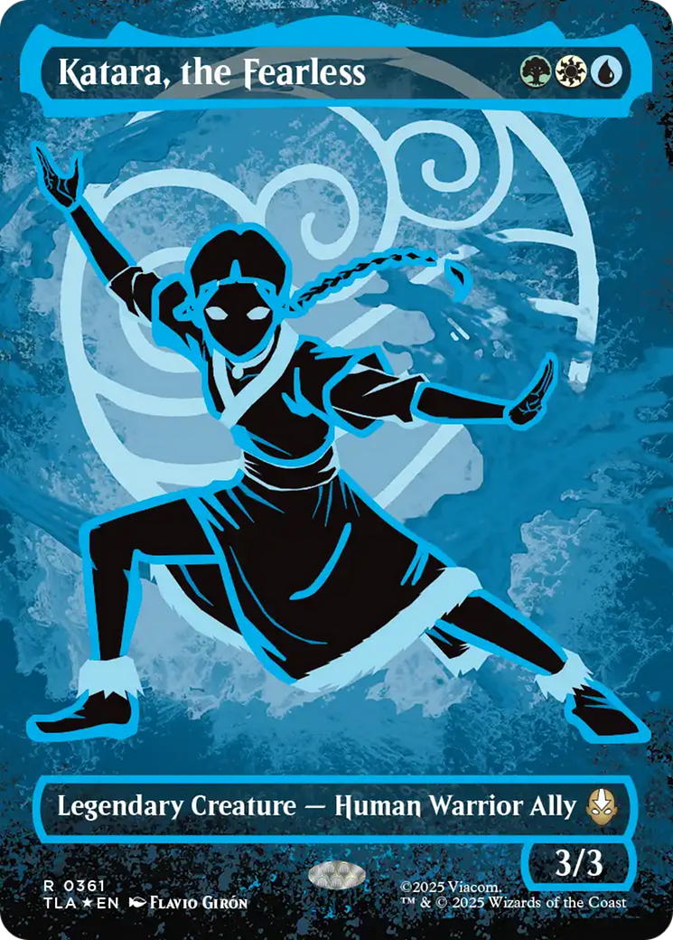 Katara, the Fearless (Borderless) (Neon Ink Foil) [Avatar: The Last Airbender] | Mega City Incorporated