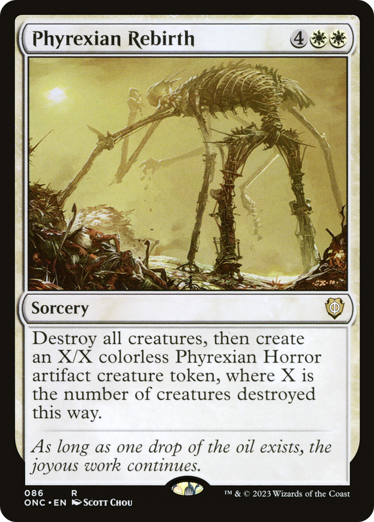 Phyrexian Rebirth [Phyrexia: All Will Be One Commander] | Mega City Incorporated