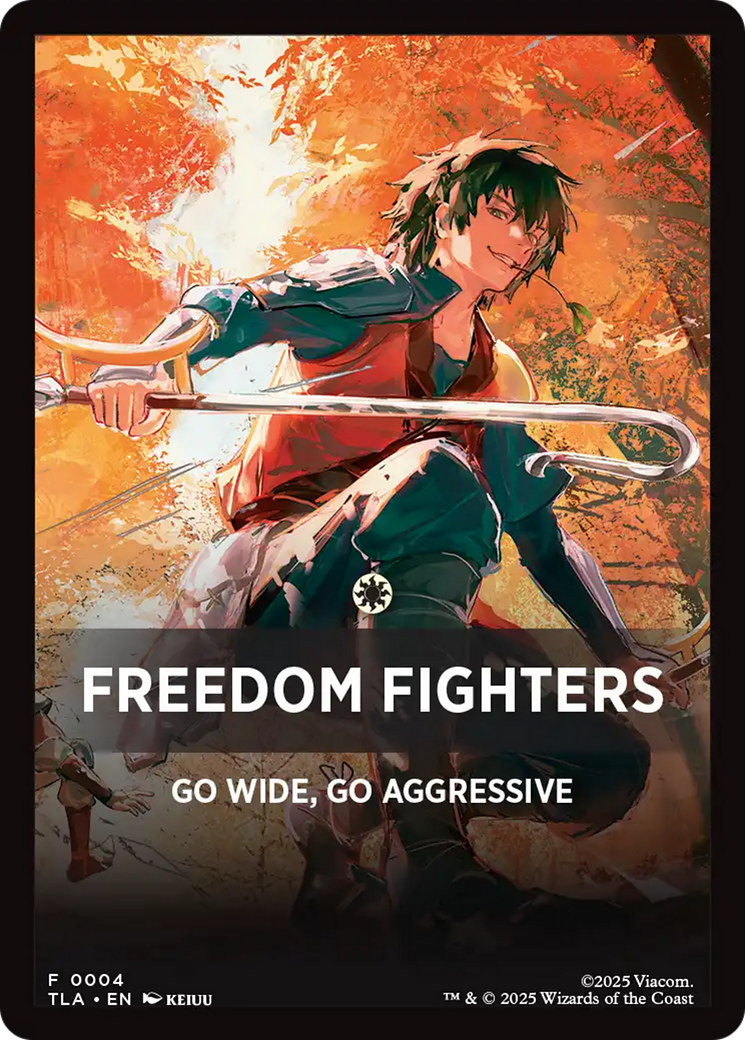 Freedom Fighters Theme Card [Avatar: The Last Airbender Tokens] | Mega City Incorporated