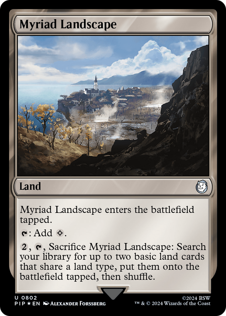 Myriad Landscape (Surge Foil) [Fallout] | Mega City Incorporated