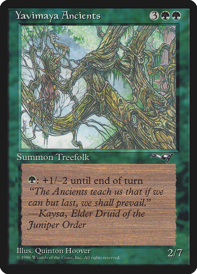Yavimaya Ancients (Druid Art) [Alliances] | Mega City Incorporated