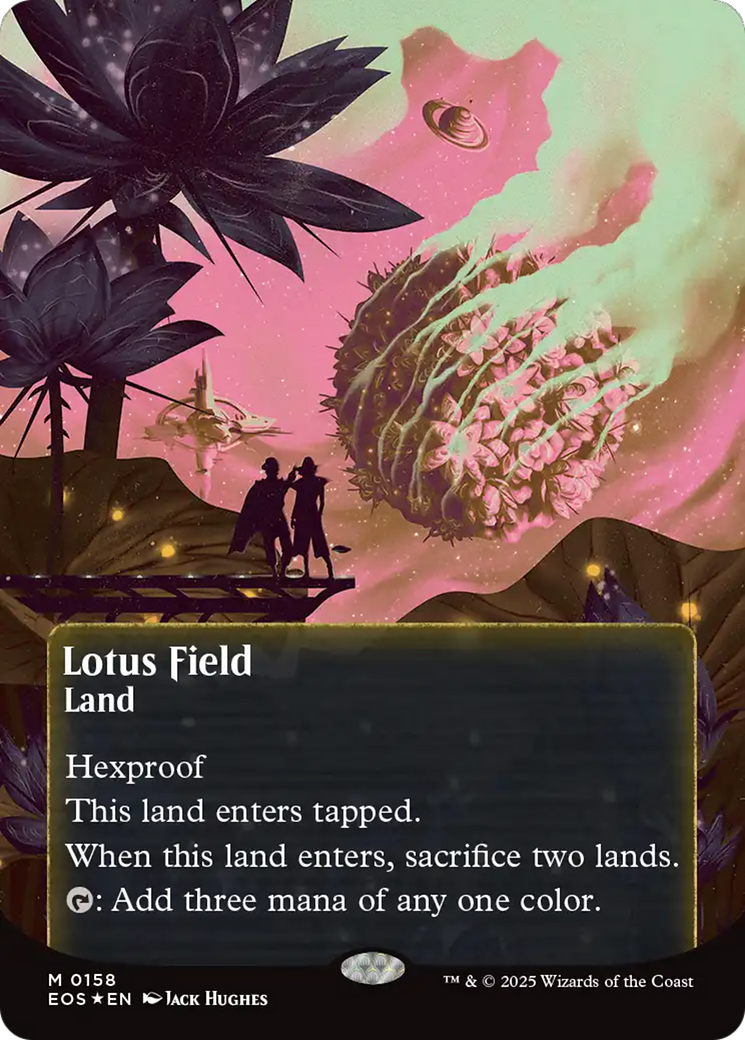 Lotus Field (0158) (Borderless) (Galaxy Foil) [Edge of Eternities: Stellar Sights] | Mega City Incorporated