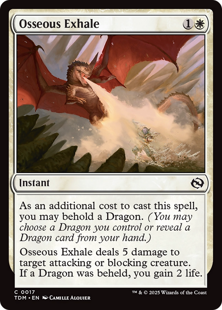 Osseous Exhale [Tarkir: Dragonstorm] | Mega City Incorporated