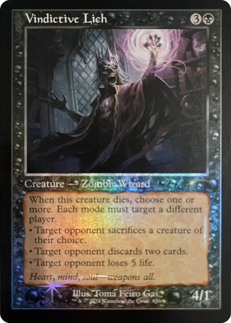 Vindictive Lich (Retro Frame) [Secret Lair Drop Series] | Mega City Incorporated