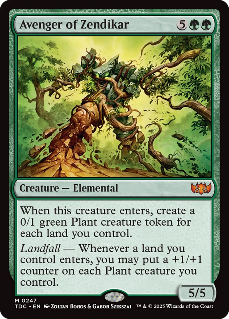 Avenger of Zendikar [Tarkir: Dragonstorm Commander] | Mega City Incorporated