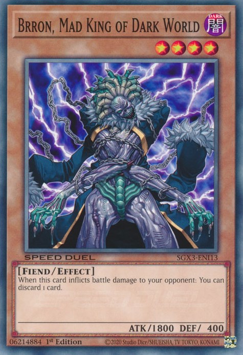 Brron, Mad King of Dark World [SGX3-ENI13] Common | Mega City Incorporated
