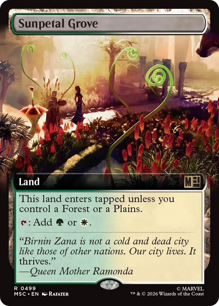 Sunpetal Grove (Extended Art) [Marvel Super Heroes Commander] | Mega City Incorporated