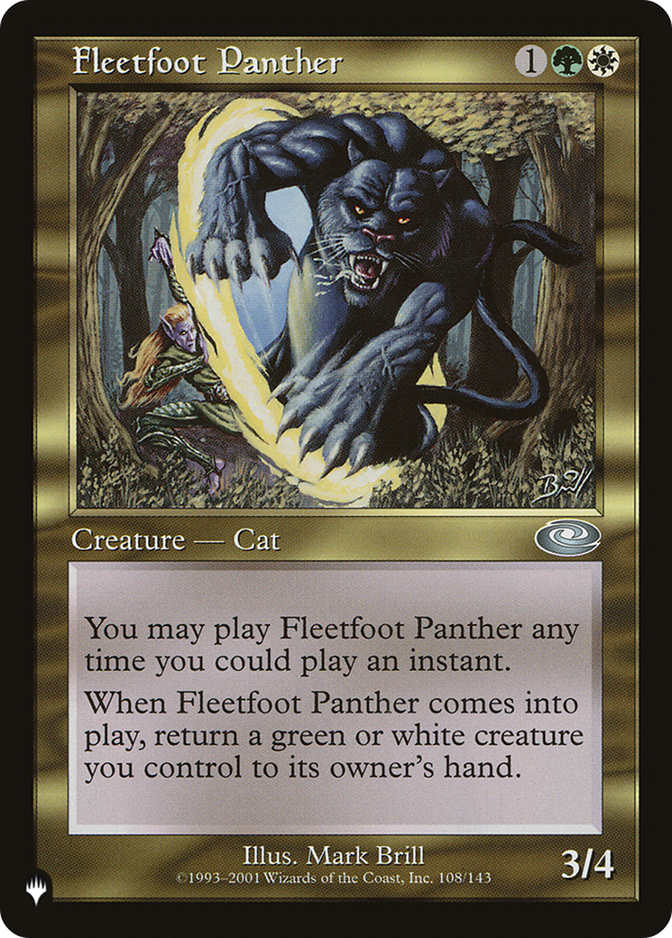 Fleetfoot Panther [The List] | Mega City Incorporated