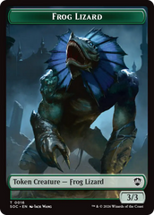 Boar // Frog Lizard Double-Sided Token [Secrets of Strixhaven Commander Tokens] | Mega City Incorporated