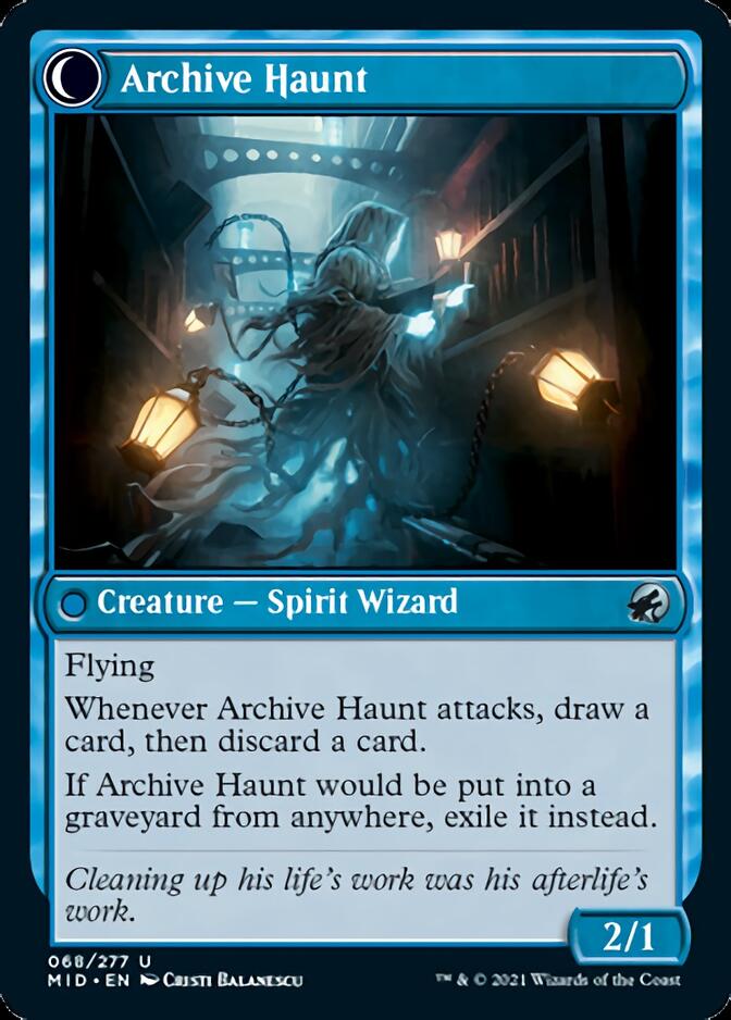 Overwhelmed Archivist // Archive Haunt [Innistrad: Midnight Hunt] | Mega City Incorporated