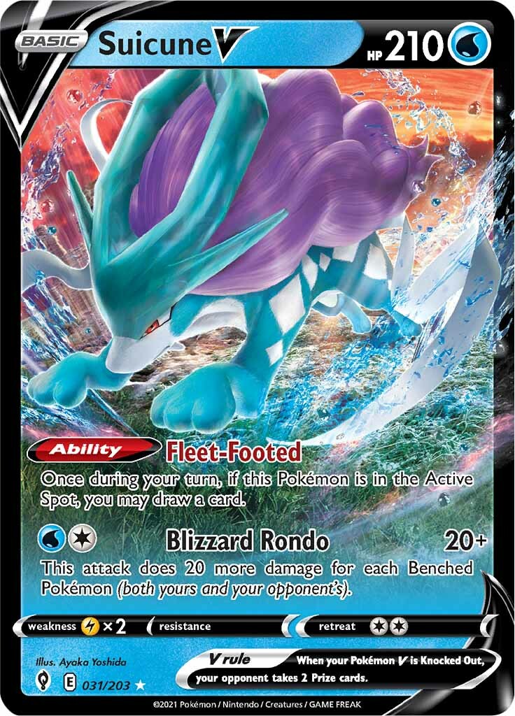 Suicune V (031/203) [Sword & Shield: Evolving Skies] | Mega City Incorporated