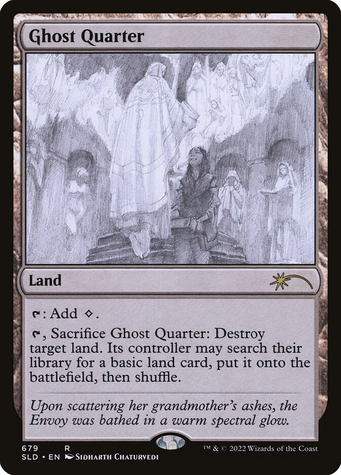 Ghost Quarter (Sketch) [Secret Lair Drop Promos] | Mega City Incorporated