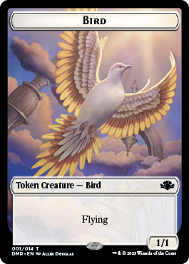 Zombie // Bird Double-Sided Token [Dominaria Remastered Tokens] | Mega City Incorporated