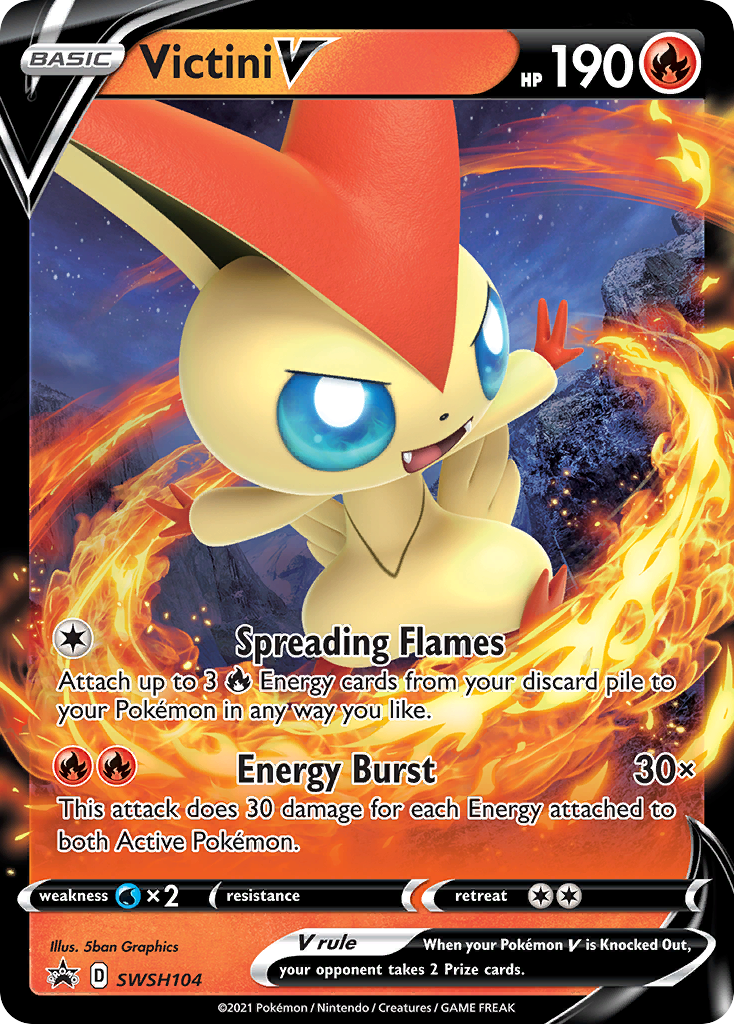 Victini V (SWSH104) [Sword & Shield: Black Star Promos] | Mega City Incorporated