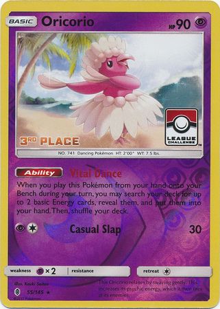 Oricorio (55/145) (League Promo 3rd Place) [Sun & Moon: Guardians Rising] | Mega City Incorporated