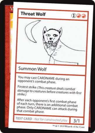 Throat Wolf (2021 Edition) [Mystery Booster Playtest Cards] | Mega City Incorporated