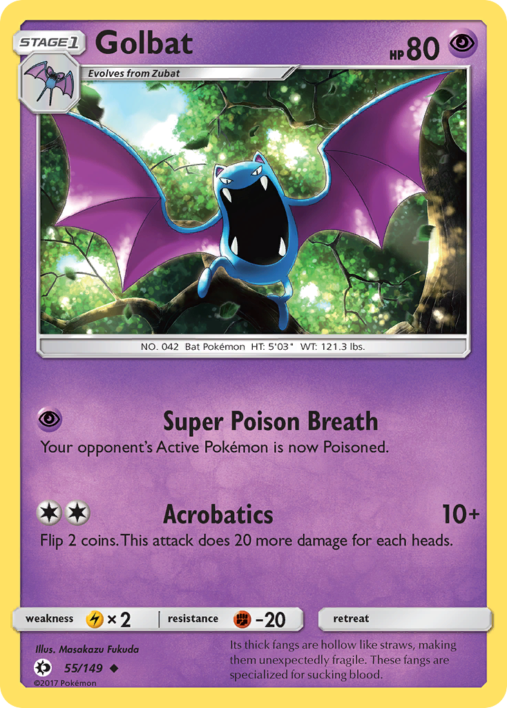 Golbat (55/149) [Sun & Moon: Base Set] | Mega City Incorporated