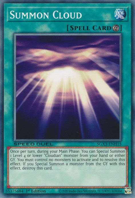 Summon Cloud [SGX3-ENH15] Common | Mega City Incorporated