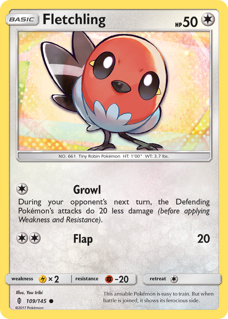 Fletchling (109/145) [Sun & Moon: Guardians Rising] | Mega City Incorporated