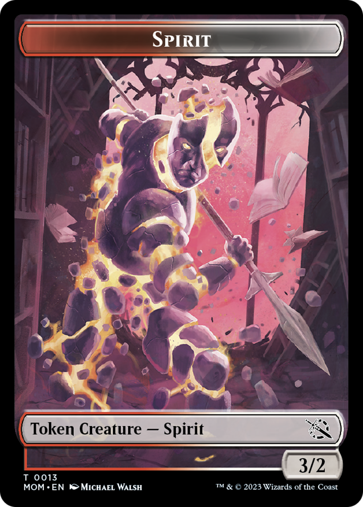 Spirit Token (13) [March of the Machine Tokens] | Mega City Incorporated