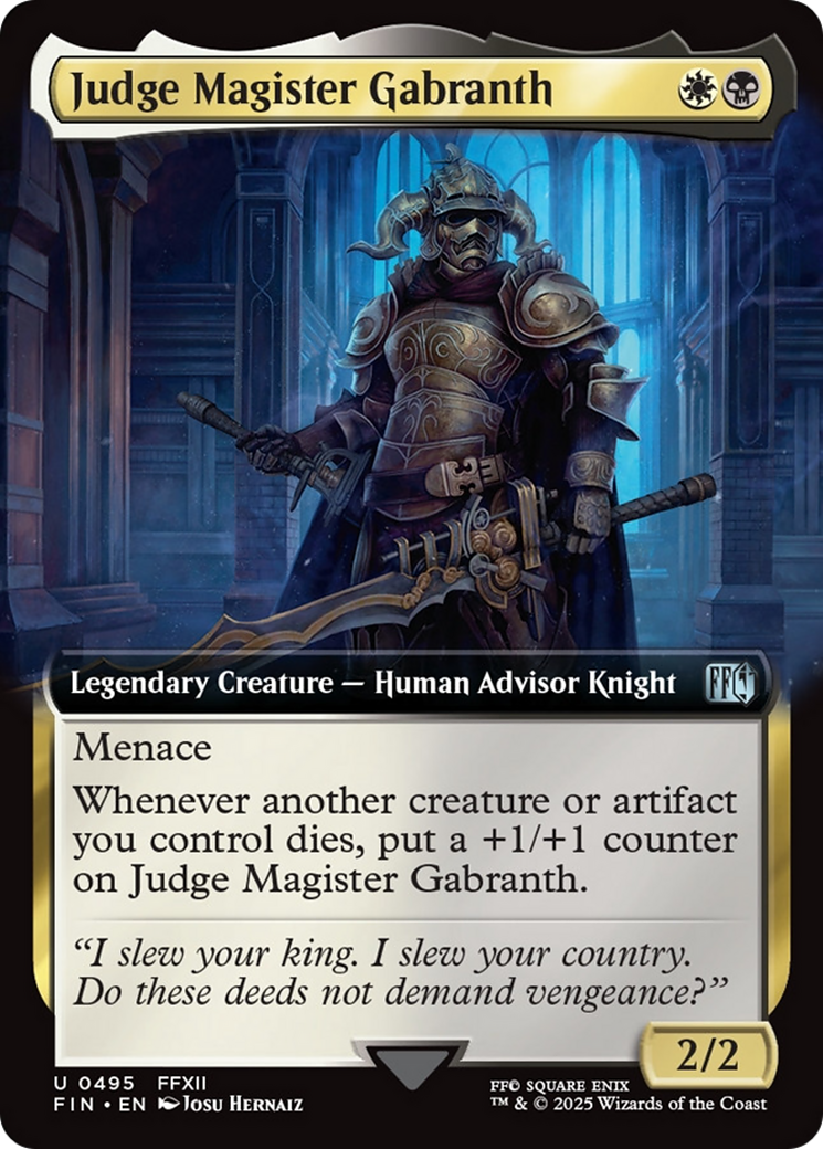 Judge Magister Gabranth (Extended Art) [FINAL FANTASY] | Mega City Incorporated