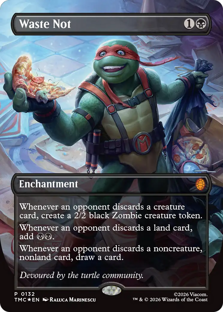 Waste Not (Borderless) [Teenage Mutant Ninja Turtles Promos] | Mega City Incorporated