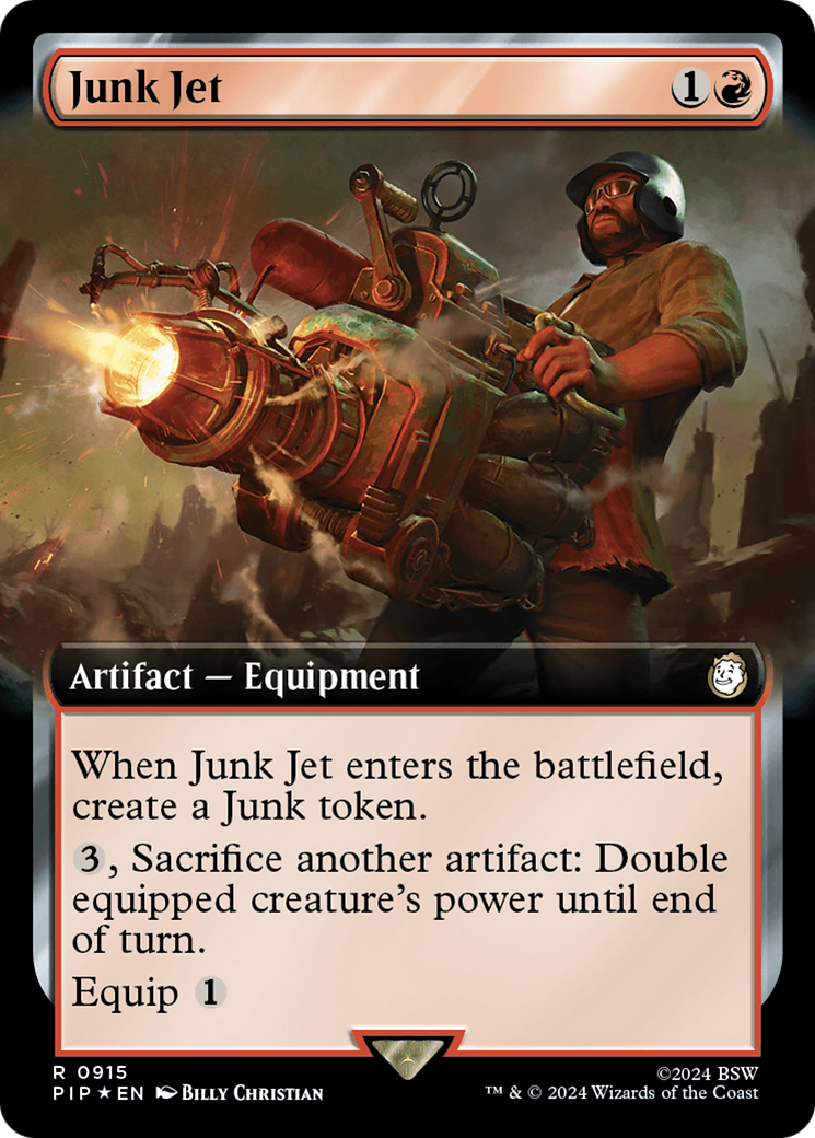 Junk Jet (Extended Art) (Surge Foil) [Fallout] | Mega City Incorporated