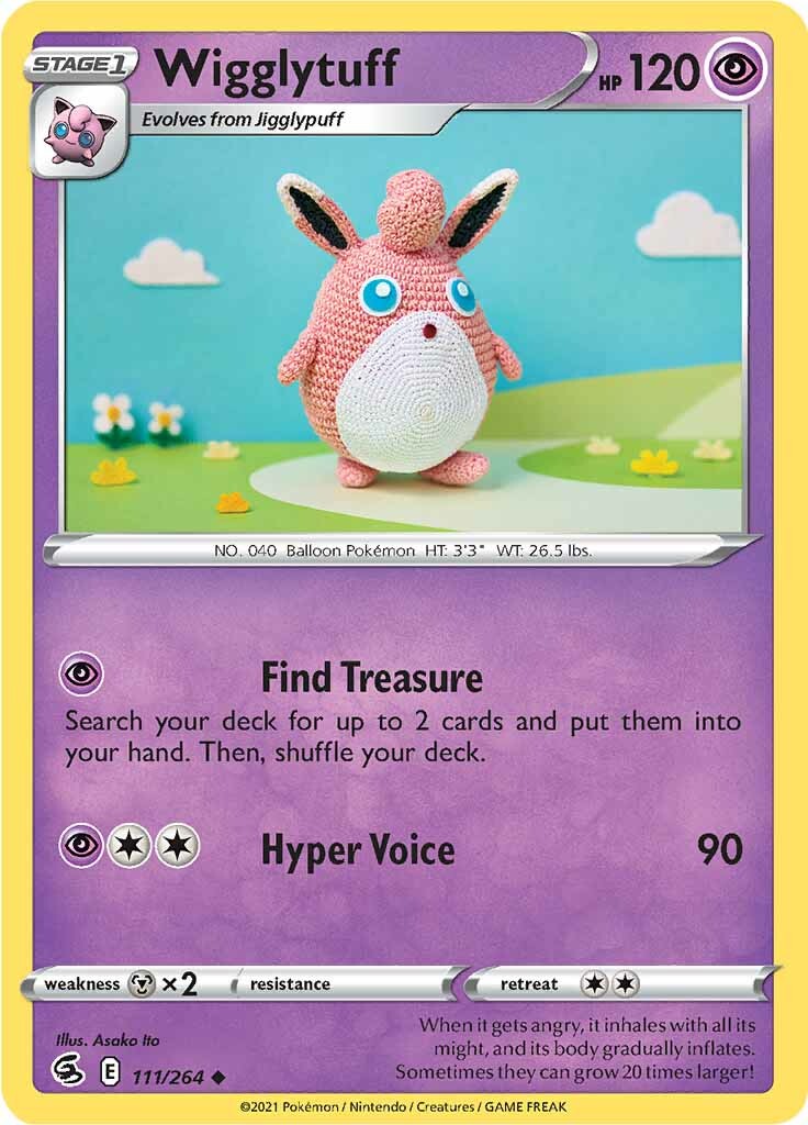 Wigglytuff (111/264) [Sword & Shield: Fusion Strike] | Mega City Incorporated