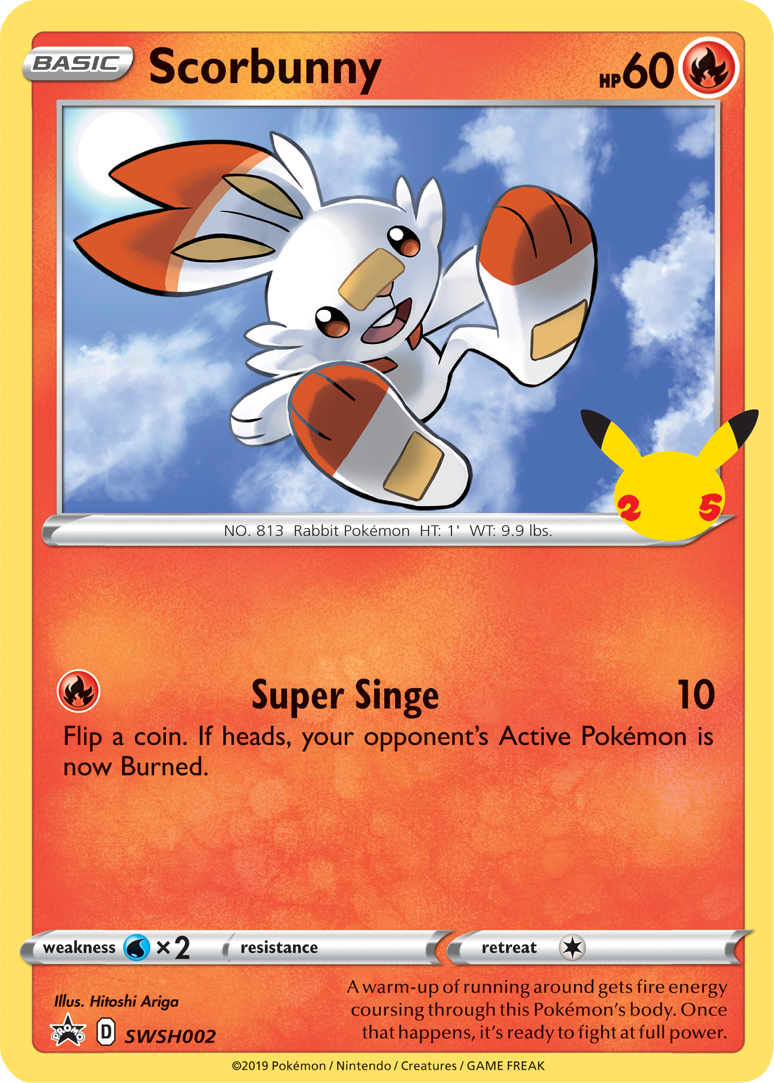 Scorbunny (SWSH002) (Jumbo Card) [First Partner Pack] | Mega City Incorporated