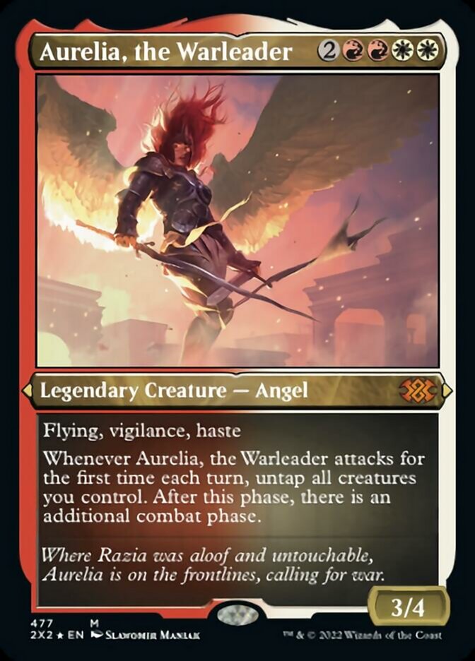 Aurelia, the Warleader (Foil Etched) [Double Masters 2022] | Mega City Incorporated