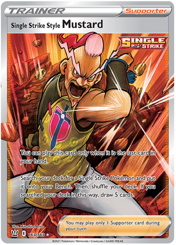 Single Strike Style Mustard (163/163) [Sword & Shield: Battle Styles] | Mega City Incorporated