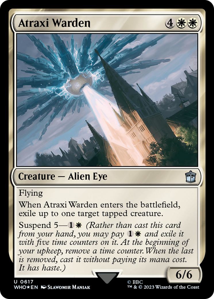 Atraxi Warden (Surge Foil) [Doctor Who] | Mega City Incorporated