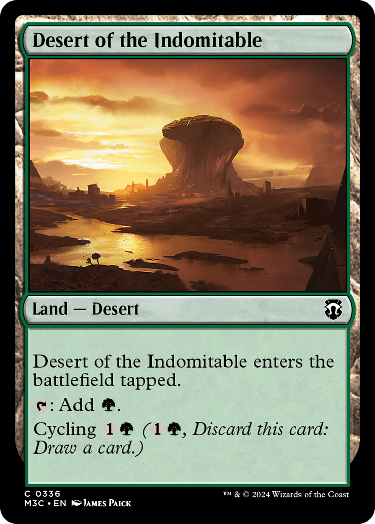 Desert of the Indomitable (Ripple Foil) [Modern Horizons 3 Commander] | Mega City Incorporated