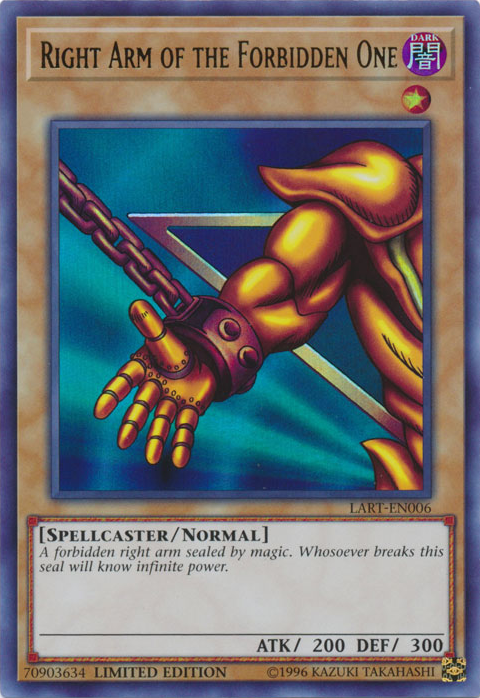 Right Arm of the Forbidden One [LART-EN006] Ultra Rare | Mega City Incorporated