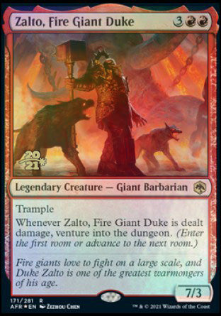 Zalto, Fire Giant Duke [Dungeons & Dragons: Adventures in the Forgotten Realms Prerelease Promos] | Mega City Incorporated