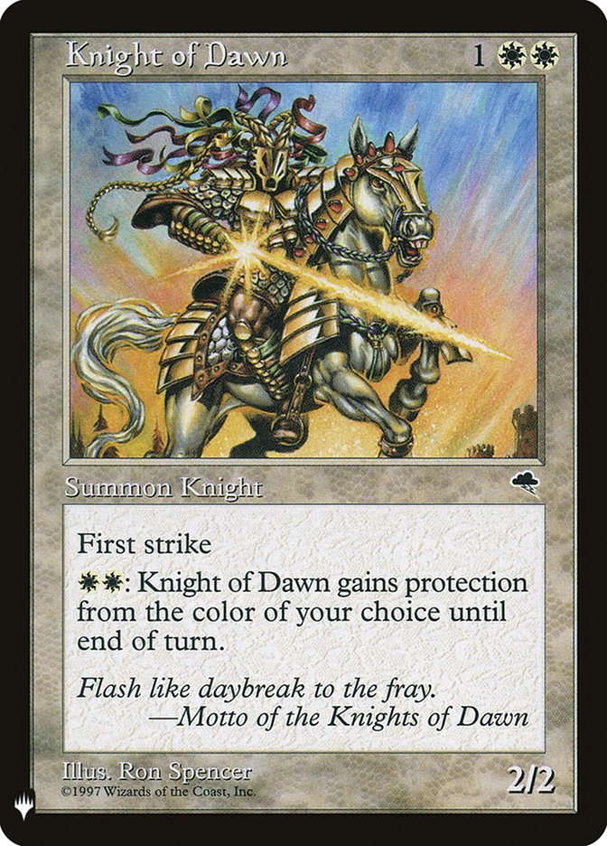 Knight of Dawn [Mystery Booster] | Mega City Incorporated